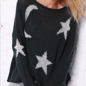 Wooden Ships Moon and Stars Sweater